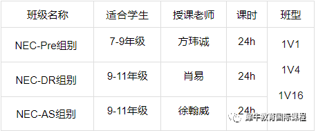 NEC经济竞赛
