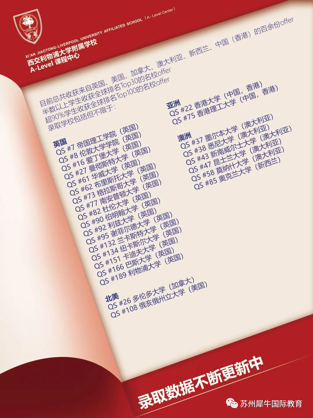 苏州国际学校,苏州择校,美本申请,苏州国际学校海外录取Offer,