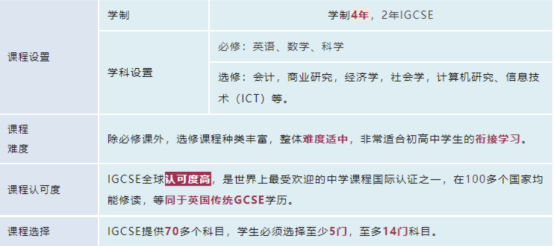 IGCSE课程