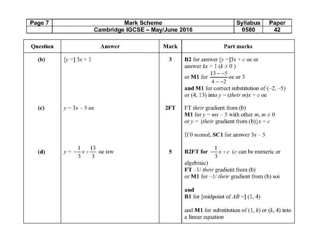 IGCSE数学