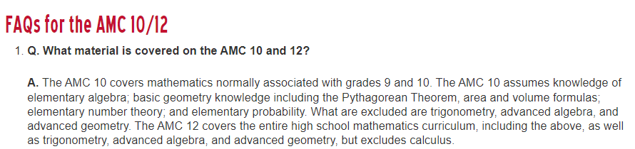 AMC数学竞赛