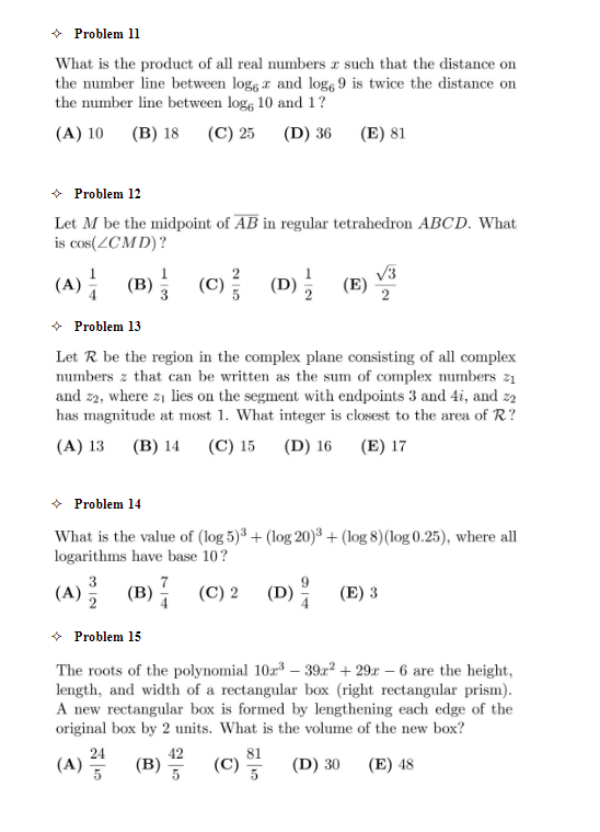 AMC12数学竞赛