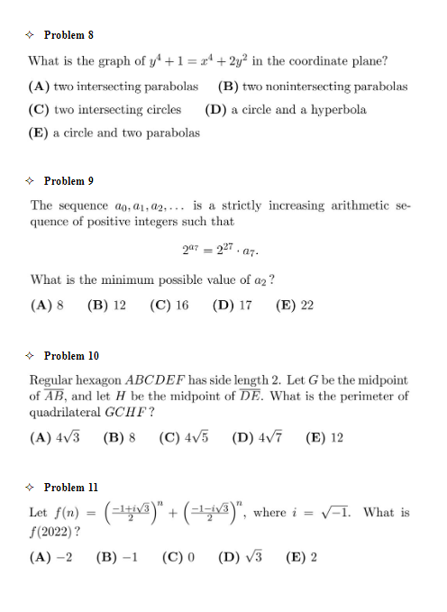 AMC12数学竞赛