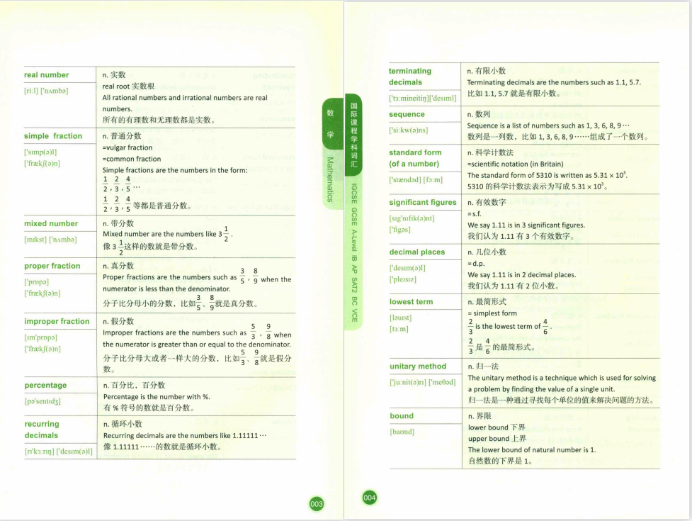 IGCSE数学