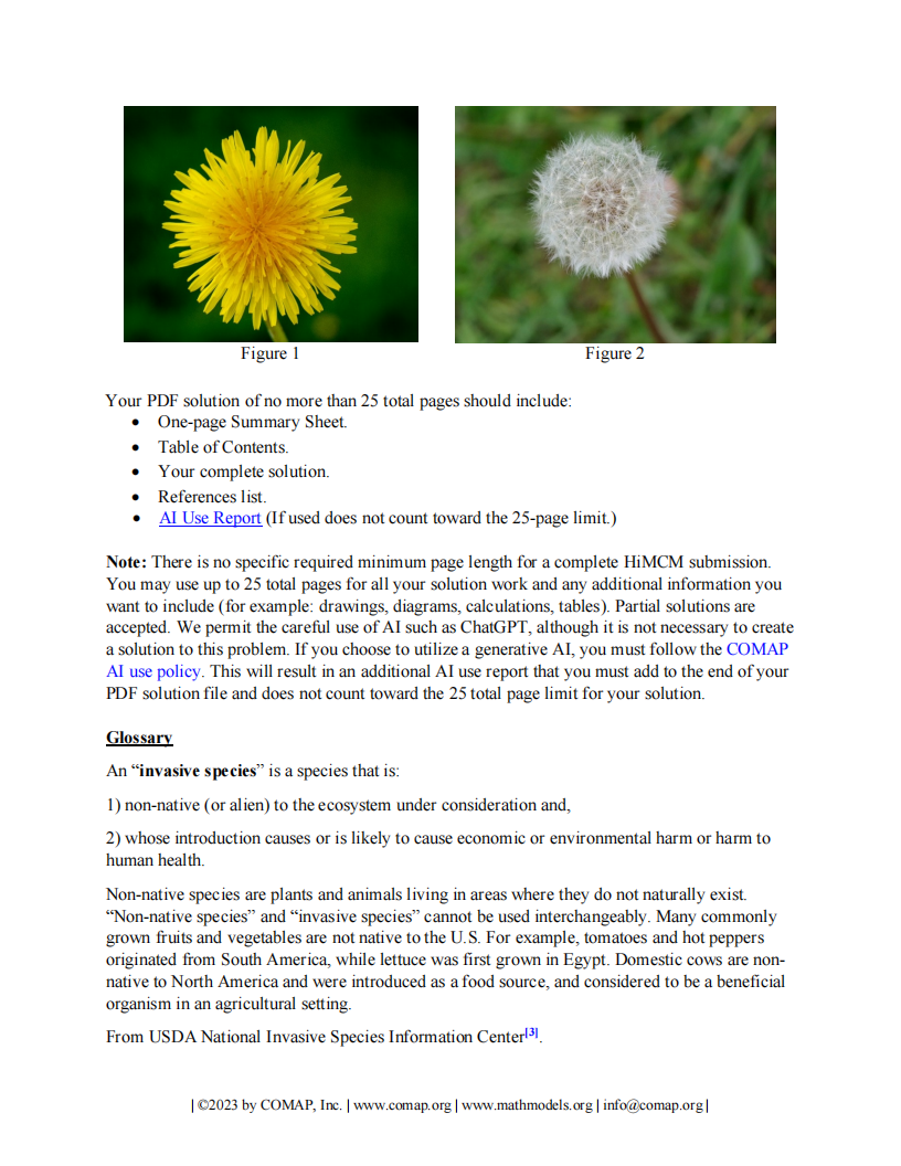 HiMCM数学建模竞赛,HiMCM竞赛时间轴,HiMCM竞赛内容,AMC数学竞赛,