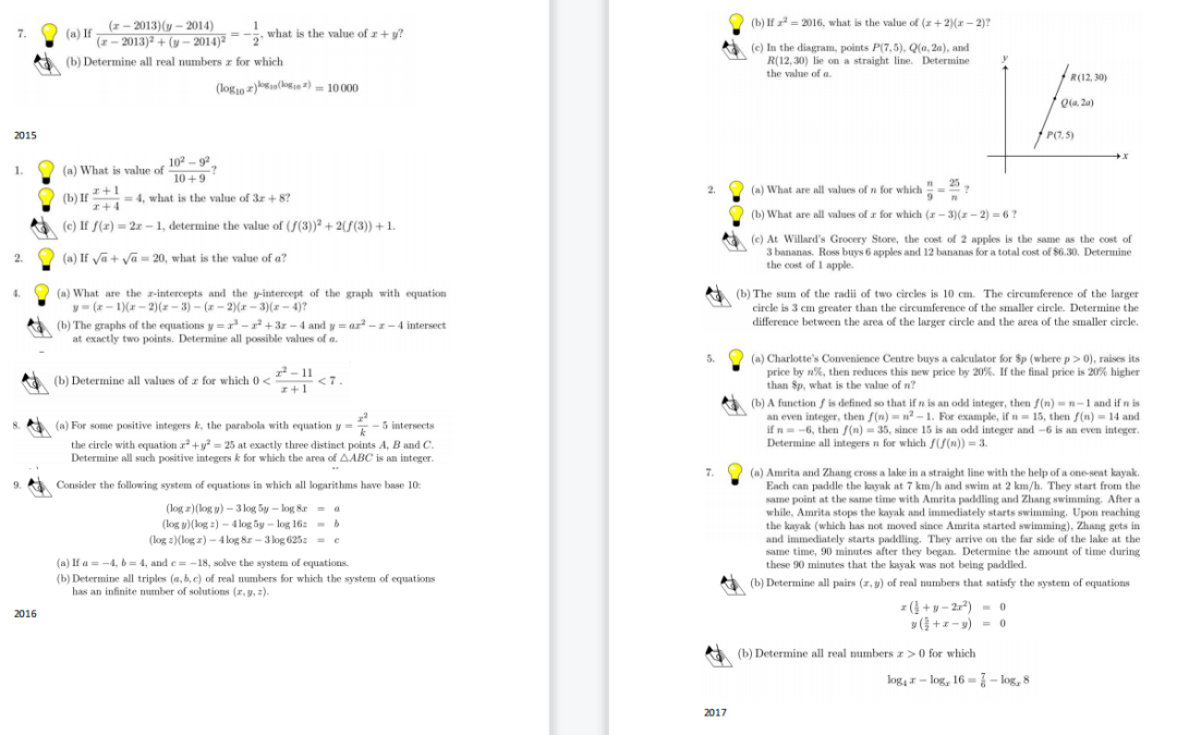 欧几里得数学竞赛,Euclid竞赛,欧几里得竞赛考点,犀牛国际竞赛培训,