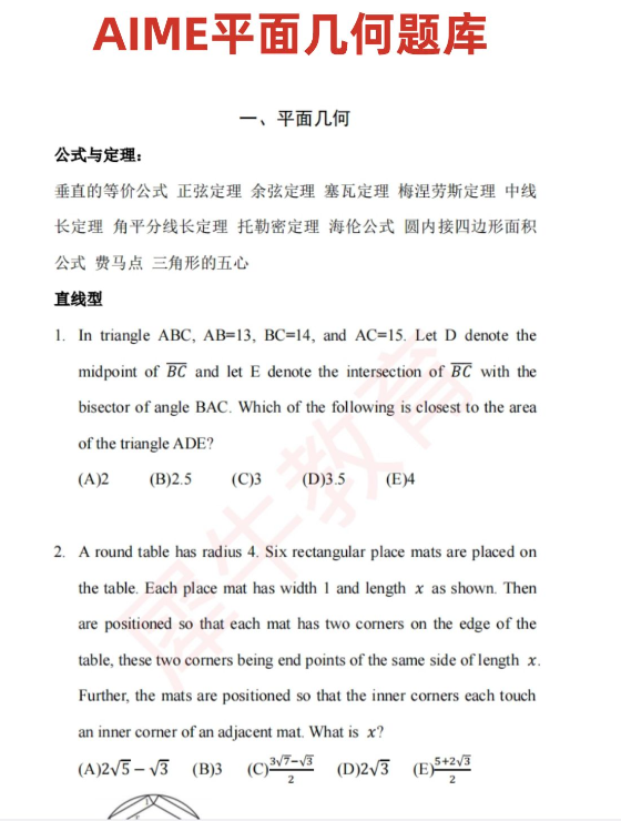 AIME数学竞赛