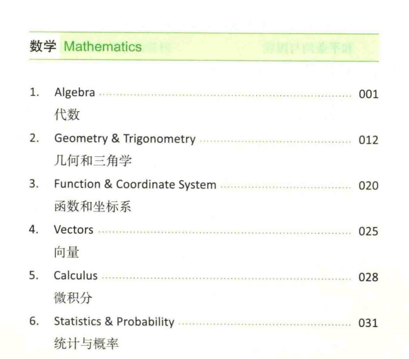 IGCSE数学