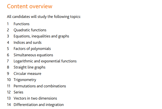 IGCSE数学