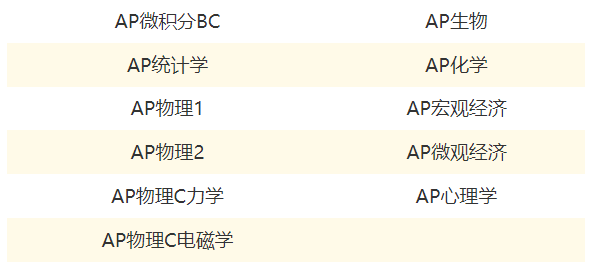 AP课程