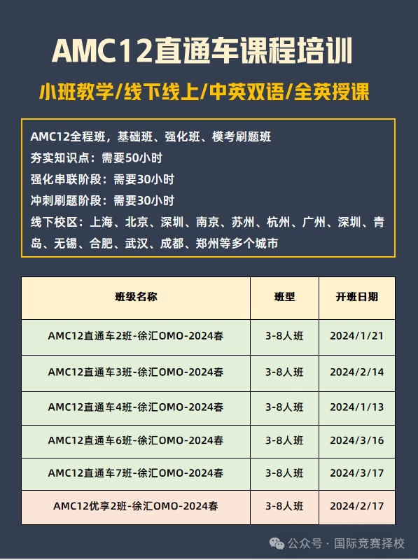 AMC12数学竞赛