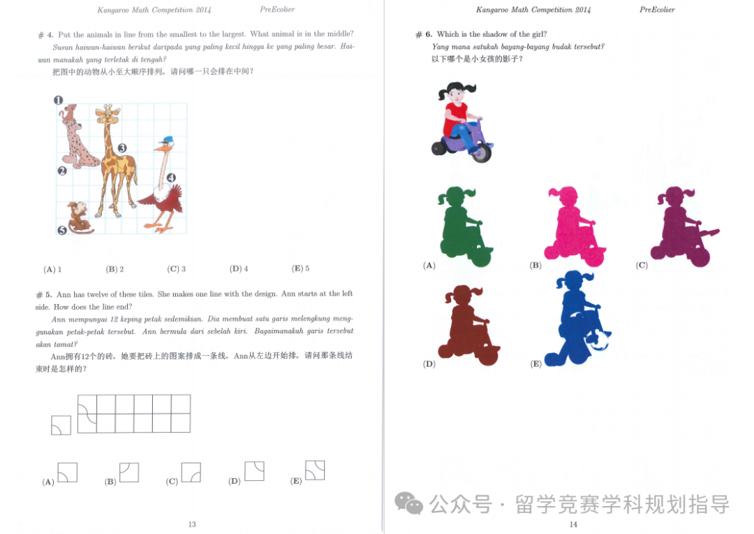袋鼠数学竞赛