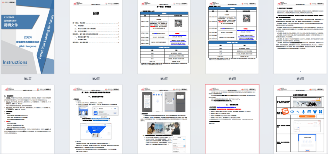 袋鼠数学竞赛
