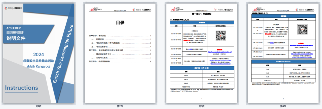袋鼠数学竞赛