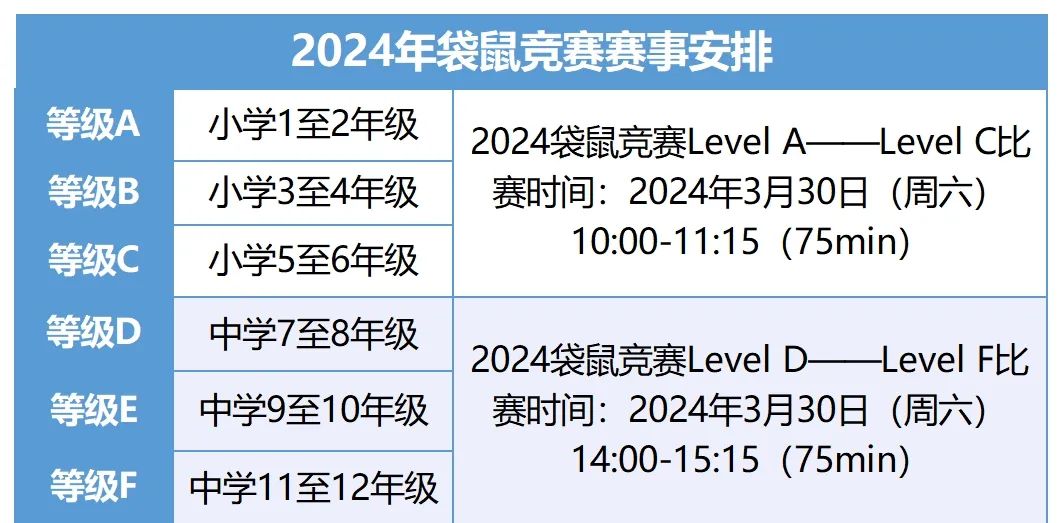 袋鼠数学竞赛