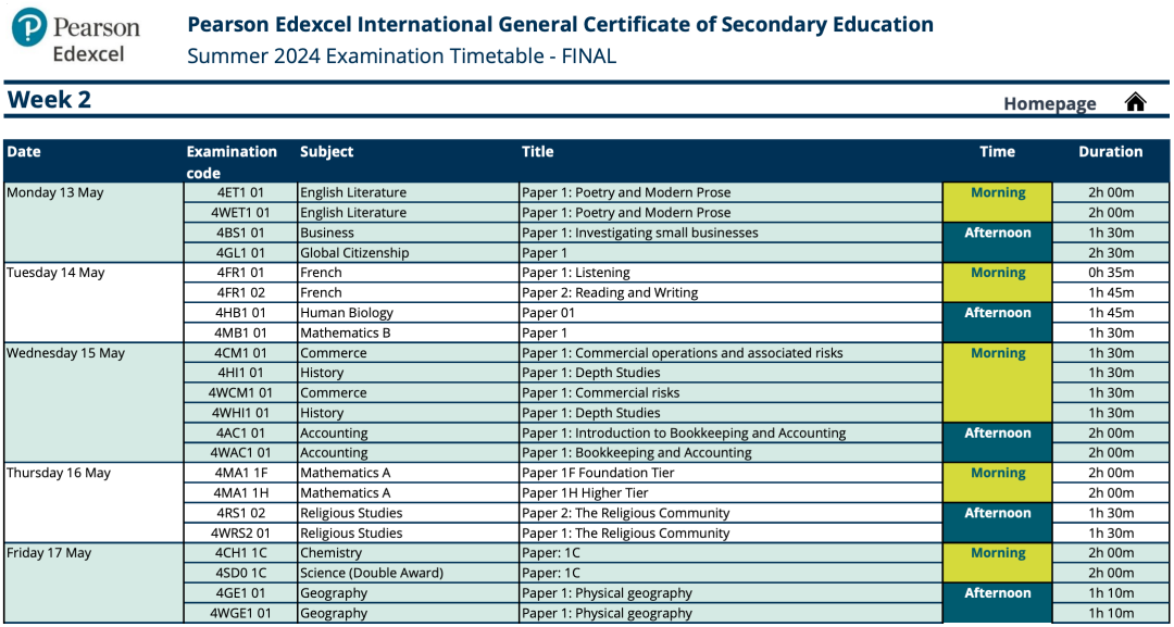 IGCSE