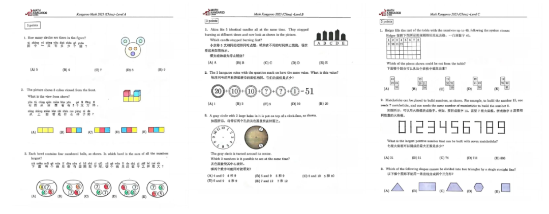 袋鼠数学竞赛