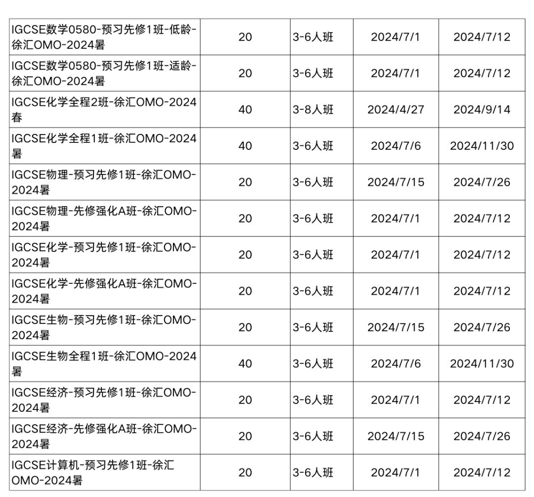 国际课程