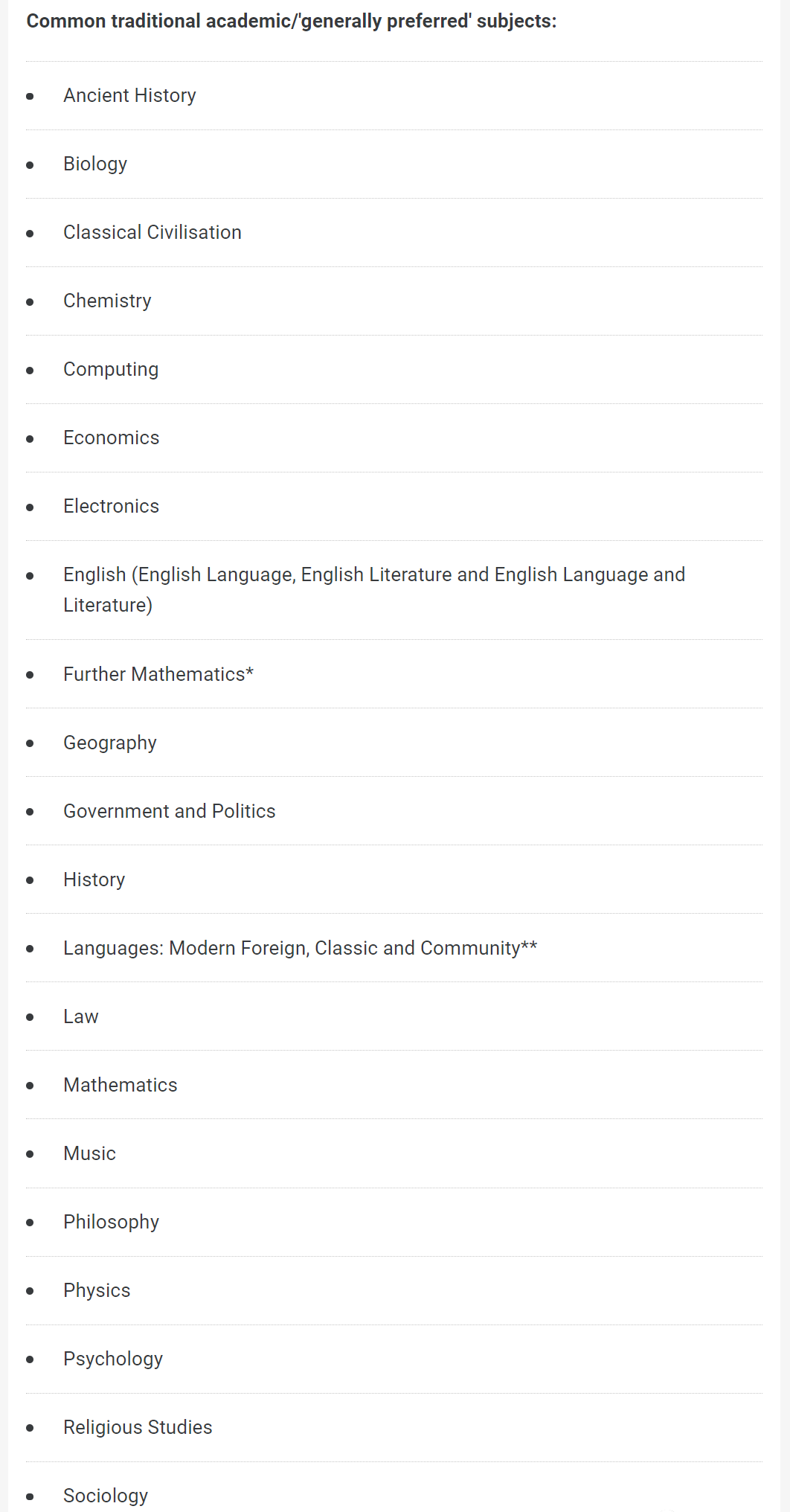 A-Level