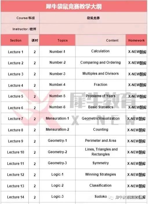 袋鼠数学竞赛