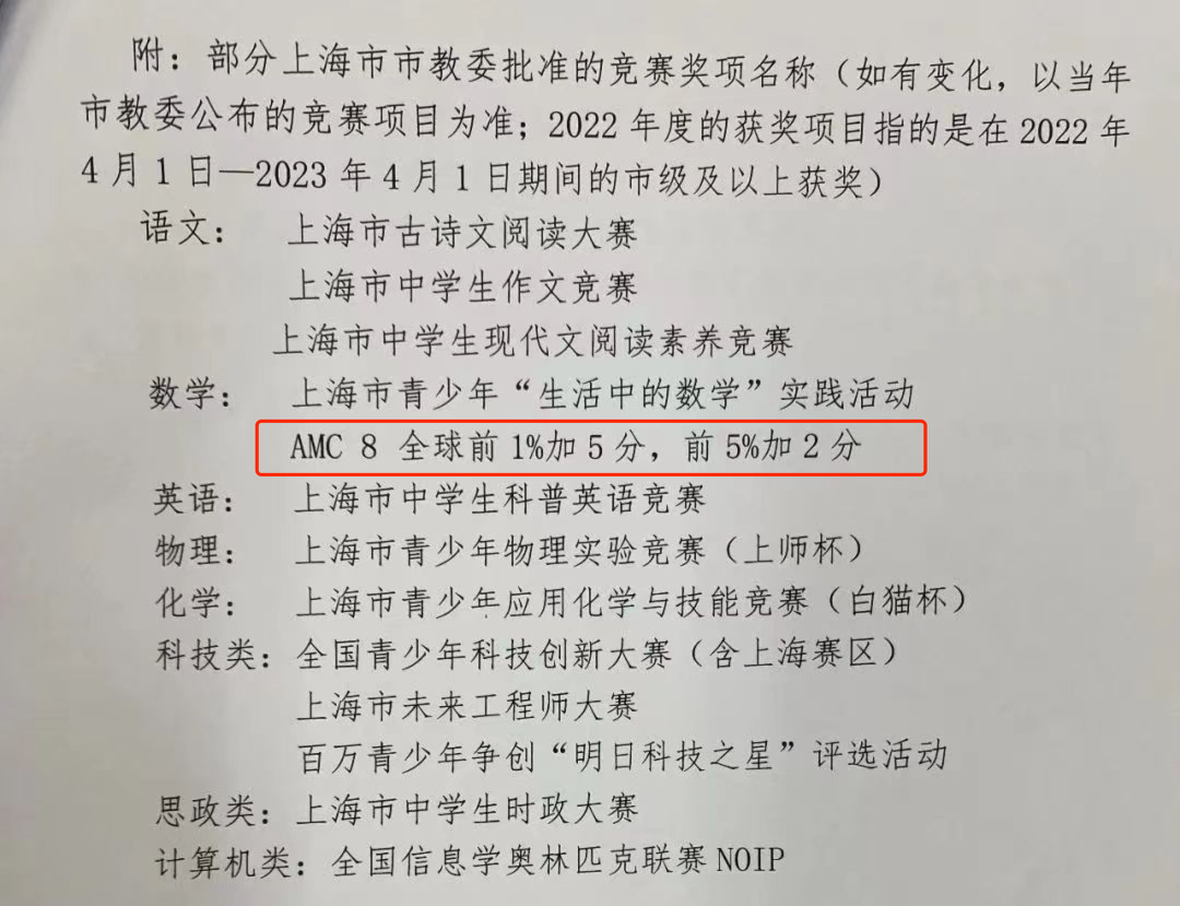 AMC8数学竞赛
