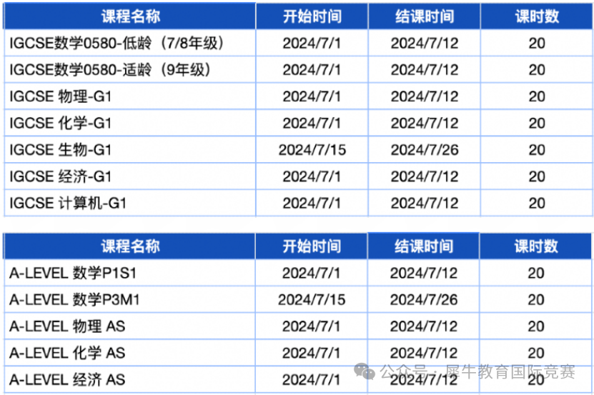 IGCSE课程