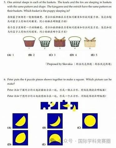 袋鼠数学竞赛