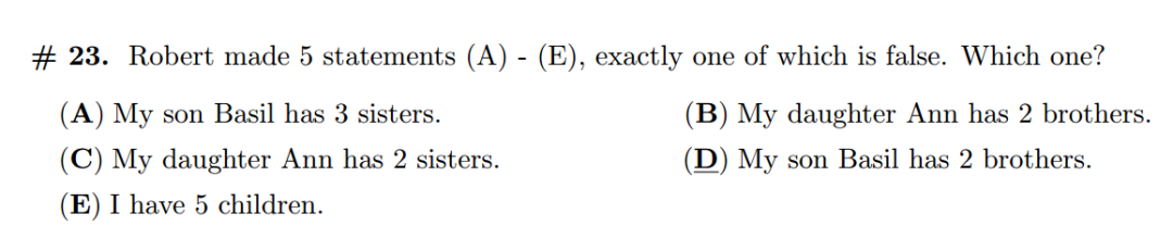 袋鼠数学竞赛