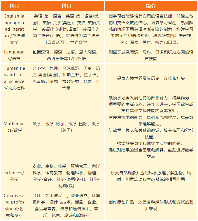 IGCSE课程