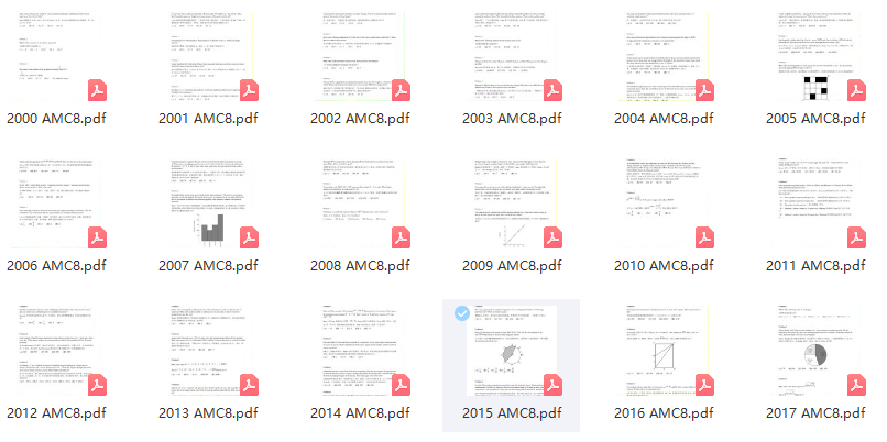 AMC8数学竞赛