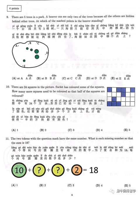 袋鼠数学竞赛