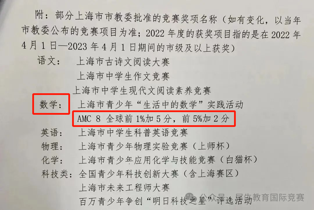 AMC8数学竞赛