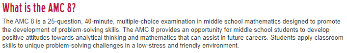 AMC8数学竞赛