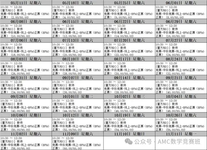 BPhO物理竞赛辅导
