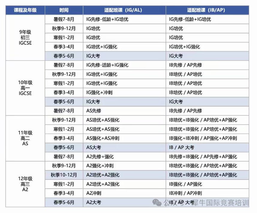 IGCSE课程