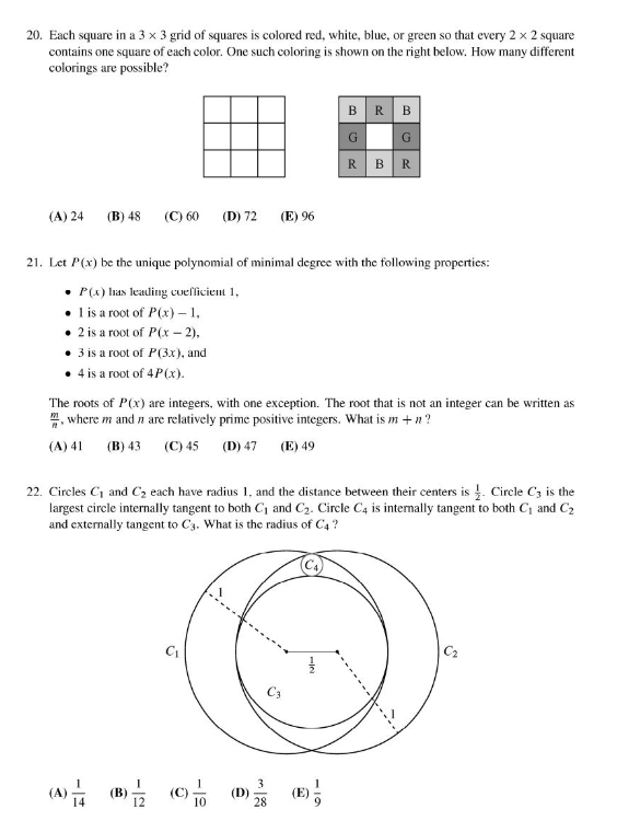 AMC10数学竞赛