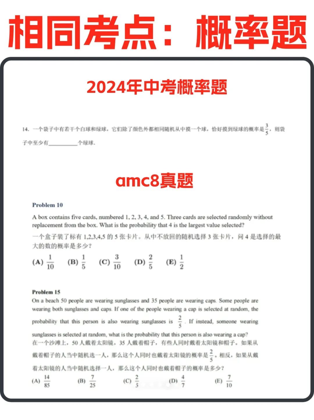 AMC8数学竞赛知识点