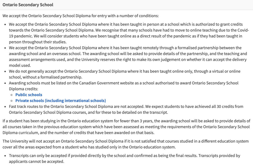 OSSD课程,加拿大留学,OSSD,OSSD选课,