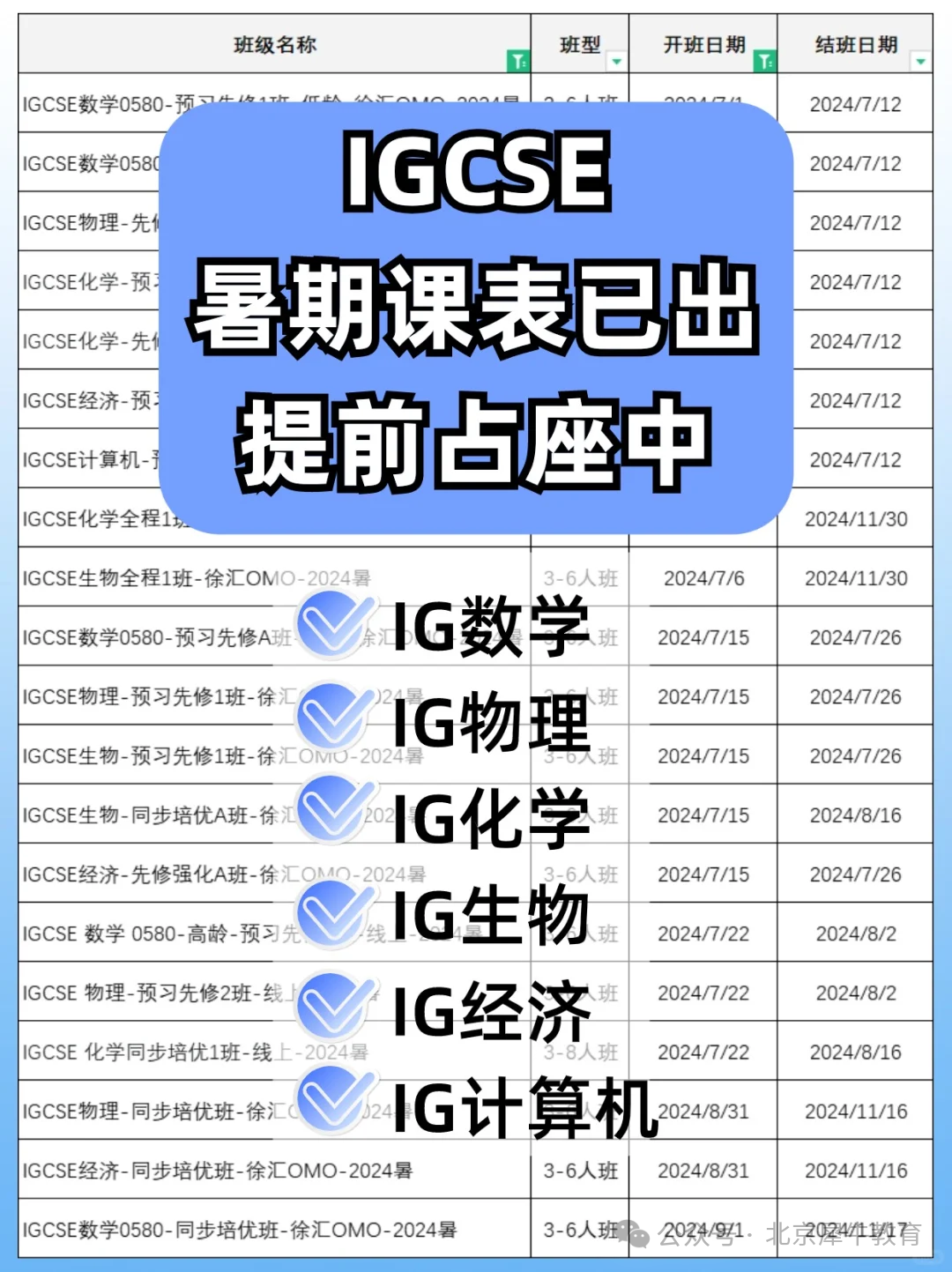 IGCSE课程