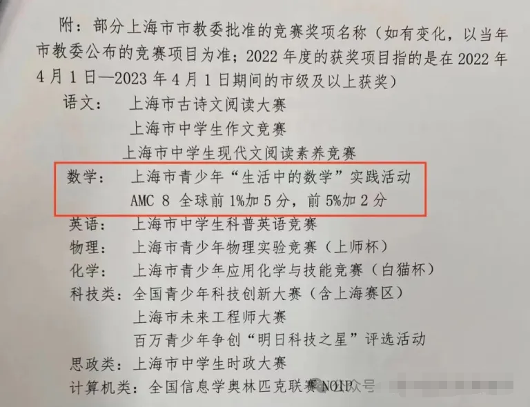 AMC8数学竞赛