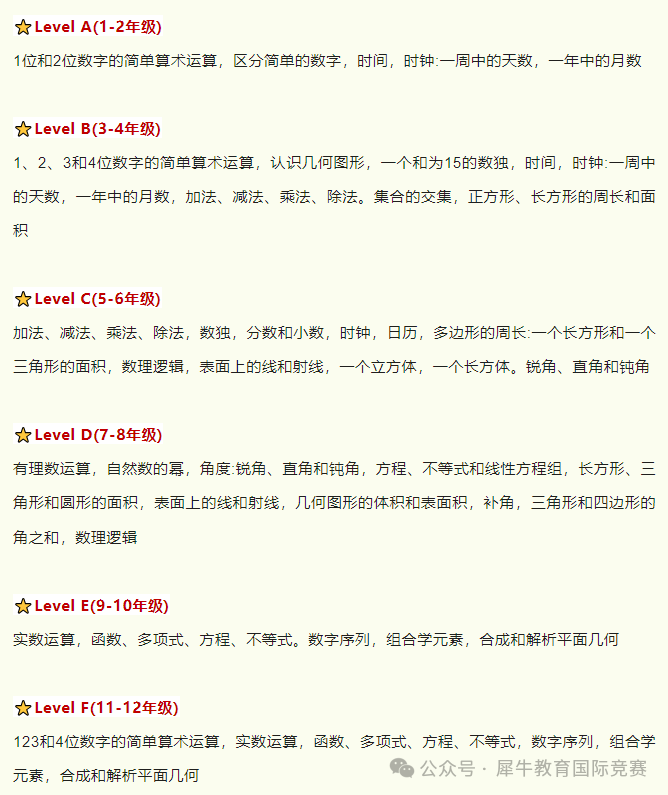 袋鼠数学竞赛