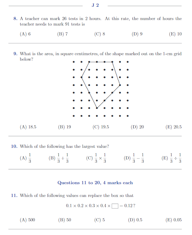 澳洲AMC数学竞赛