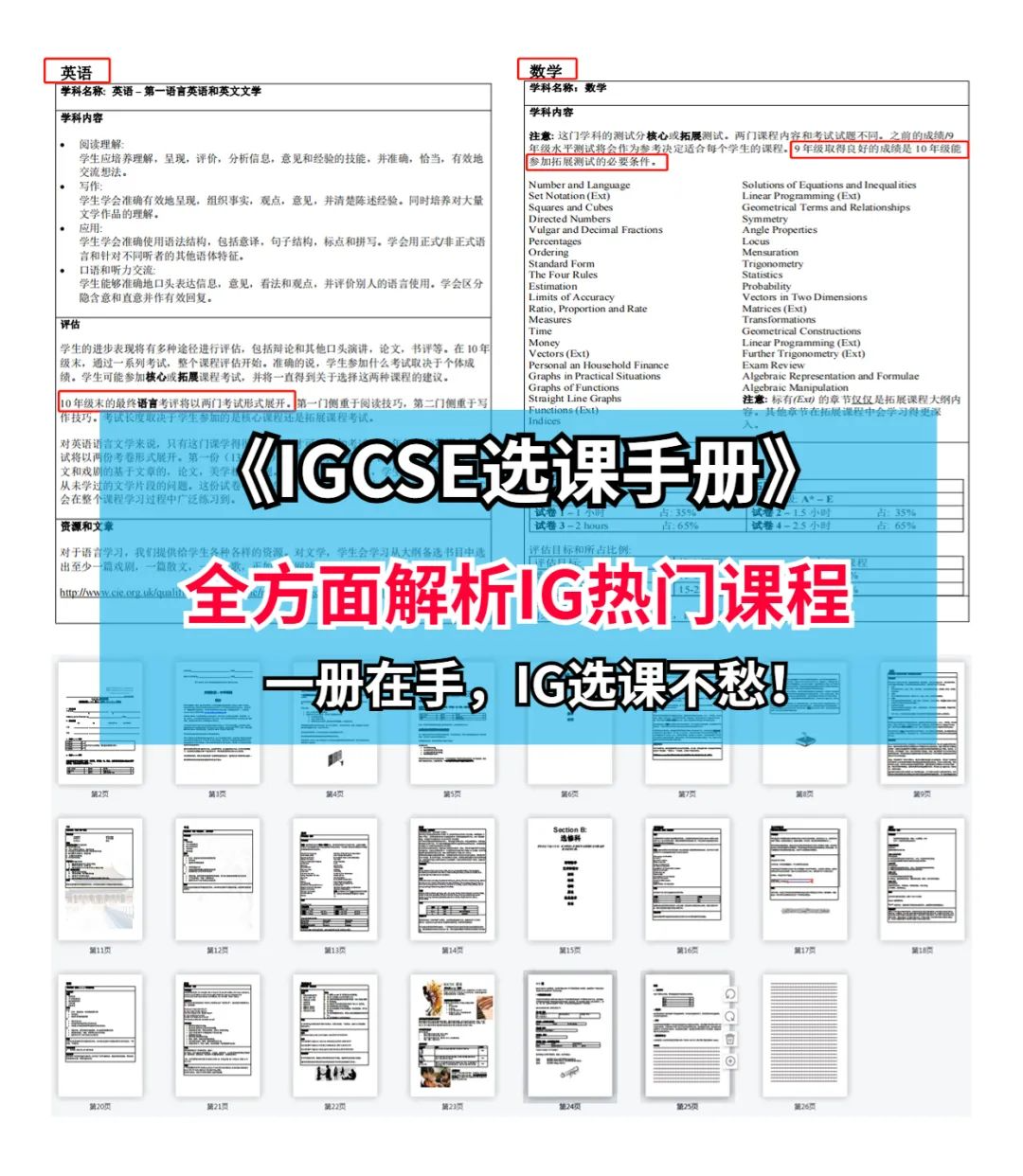 IGCSE课程