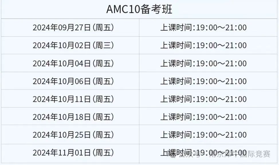 AMC10数学竞赛