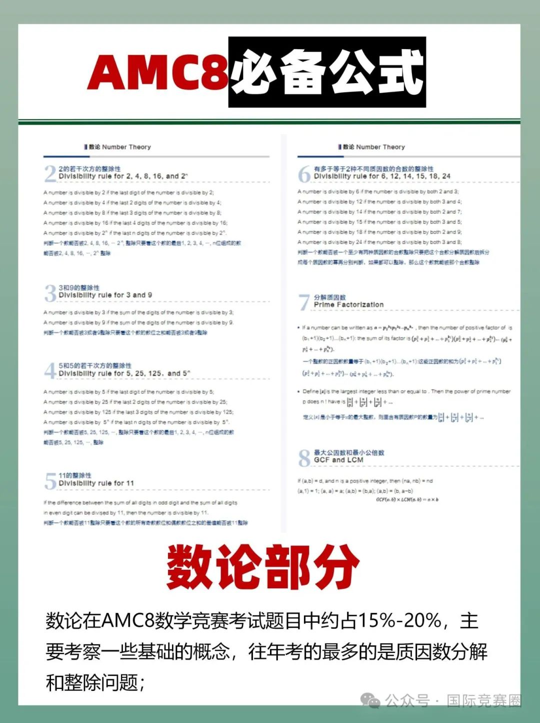 AMC8数学竞赛