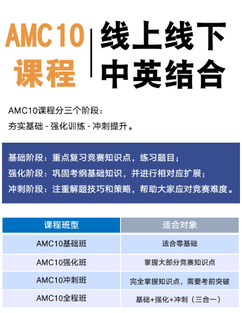 AMC10数学竞赛