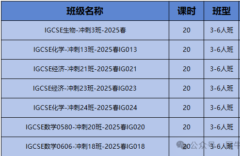 IGCSE课程