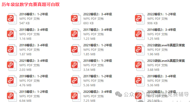 袋鼠数学竞赛