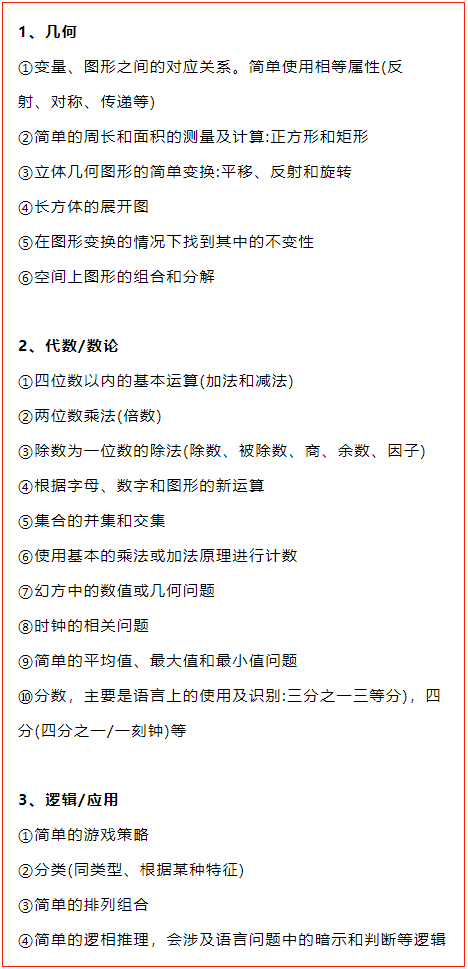 袋鼠数学竞赛