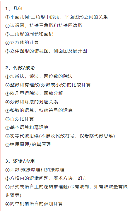 袋鼠数学竞赛